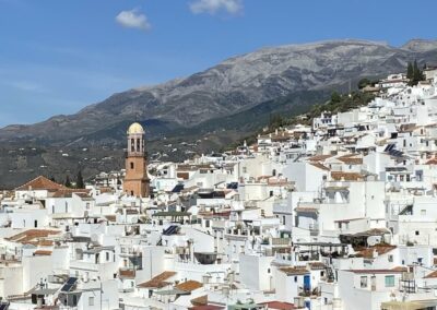 Uitzicht op de omgeving van Cómpeta, een wit dorpje in Andalusië