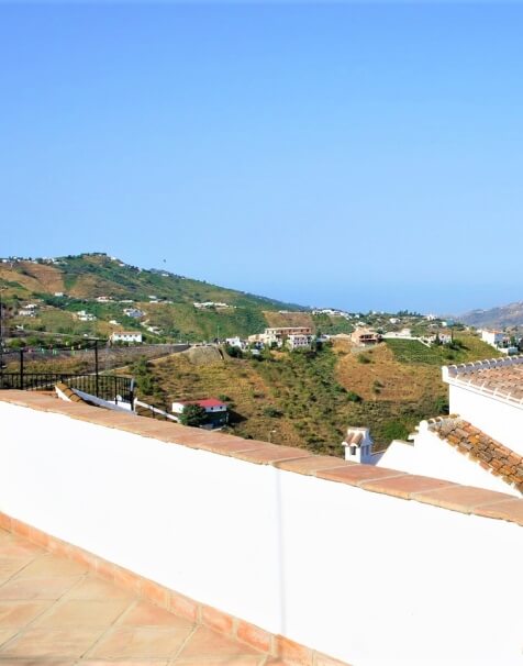 View from the rooftop terrace of our apartment in Spain